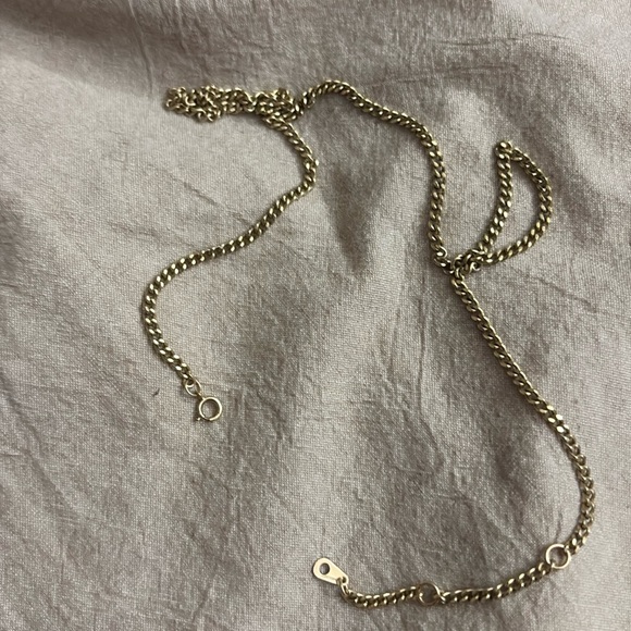 VINTAGE SOLID GOLD CURB CHAIN - Picture 3 of 4